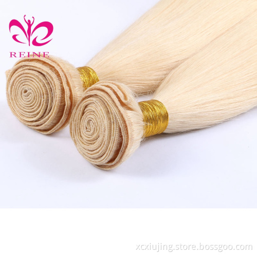 Wholesale 613 Blonde Straight Hair Weave 100% Virgin Brazilian Human Hair